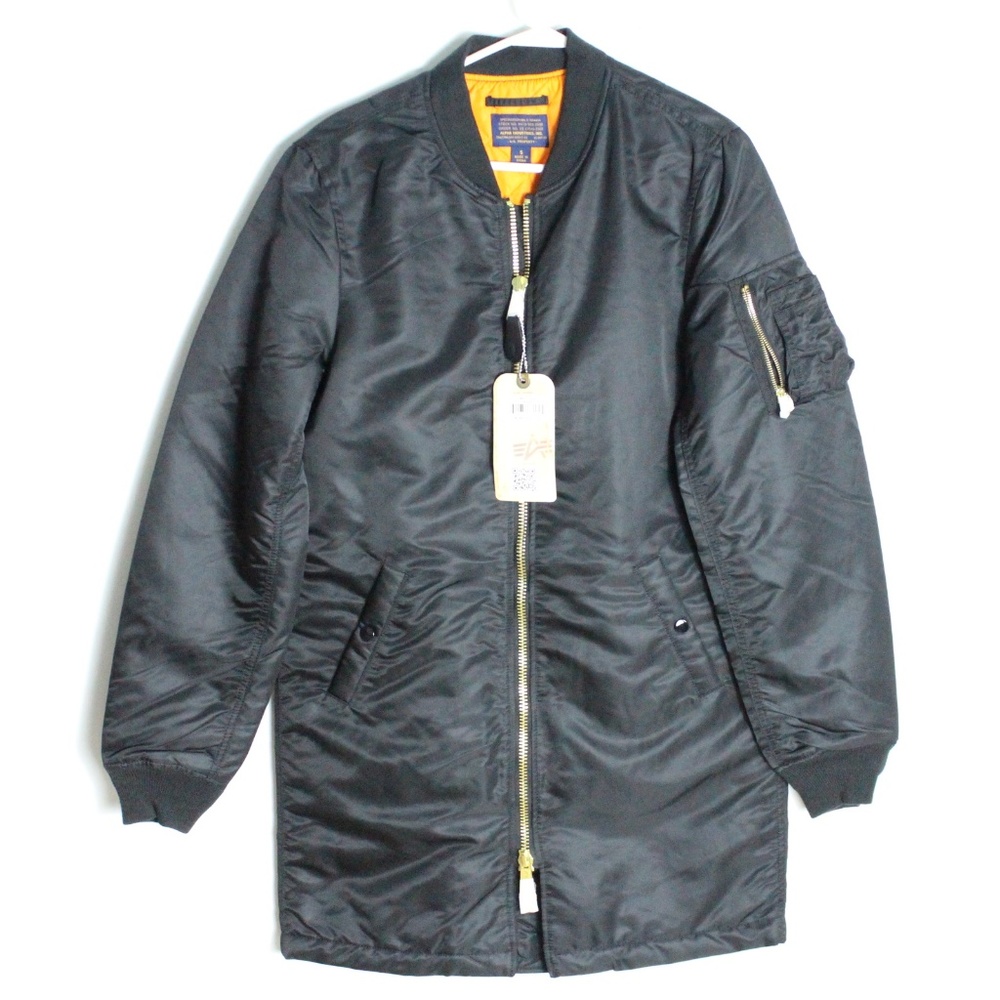 Alpha Industries Ma-1 Long Bomber Coat Small